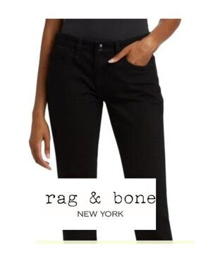 Rag & Bone Dre Capri Black Jeans size 31 Skinny